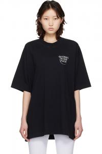 Футболка 'Global mf' Vetements, черный