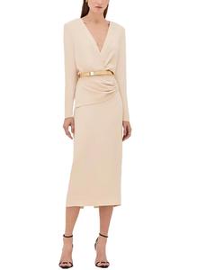 Платье Fraser Midi кремового цвета ALEXIS