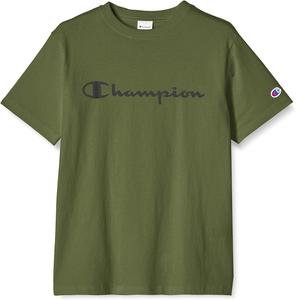 Мужская футболка Champion C3-S301 с коротким рукавом, 100% хлопок, классический дизайн, с логотипом, футболка с коротким рукавом