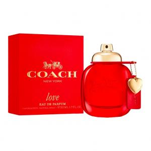 Духи eau de parfum In The Name Of Love Box, фруктово-цветочный аромат, ноты клубники, розы и кедра, объем 30 мл/50 мл/90 мл COACH