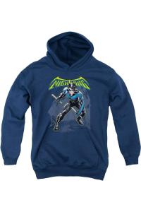 Детская толстовка с капюшоном Batman Nightwing Gildan, темно-синий