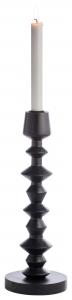 Подсвечник Ambia Home черный сосна диаметр/высота: 12/33,5 см
