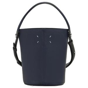 Maison Margiela Кожаная ведерко сумка женская синяя