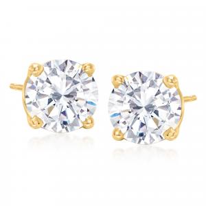 Ross-Simons CZ из 14-каратного желтого золота Ross-Simons, белый