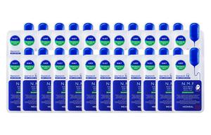 Medihair увлажняющая успокаивающая маска для лица MEDIHEAL, new hydrating soothing facial mask 24 pcs