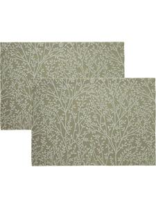 Erwin Müller Жаккардовые, хлопчатобумажные, тканые салфетки, набор из 2 штук, цвет «Малага», салатовый