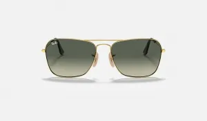 Солнцезащитные очки Ray-Ban RB3136 CARAVAN для мужчин и женщин + комплект с аксессуарами, Gold/Light Grey Gradient Dark Grey