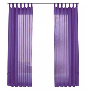 Шторы-петли набор вуалей 2 шт Gardinenbox, фиолетовый