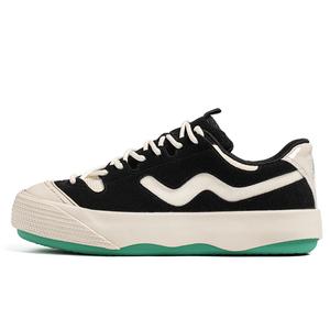 Grumpy ram Скользоустойчивые износостойкие дышащие мужские скейтерские кеды лоу-топ черные бежевые, цвет Black Beige