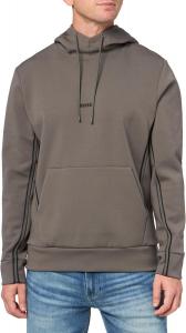 Толстовка с капюшоном BOSS Small Logo из хлопкового микса, Moonrock Grey