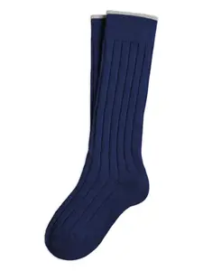 Носки в рубчик Brunello Cucinelli Kids, синий