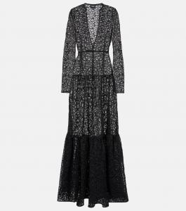 Кружевное платье Giambattista Valli, черный
