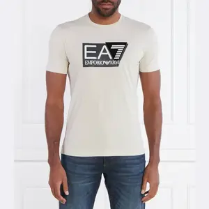 Футболка стандартного кроя Ea7, бежевый