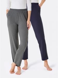 Брюки темно-синего и антрацитового меланжа WITT WEIDEN