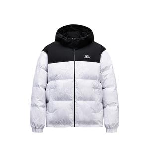 ANTA Мужская пуховая куртка с принтом белая, Patchy and Flowing White-1