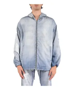 Куртка Joggjeans с капюшоном и цифровым принтом Diesel, синий