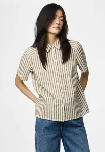 Блузка на пуговицах kurzarm tinna Pieces, Greige