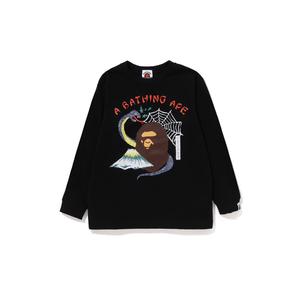Детская футболка A BATHING APE, черная BKX