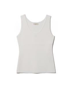 Вязаный свитер без рукавов THE OLUMN Column, цвет White