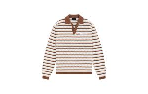 Футболки-поло Unisex с воротником-поло, умеренно прямого кроя WE11DONE, коричневый