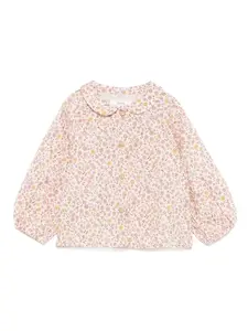 Блузка с цветочным принтом TEDDY & MINOU, розовый
