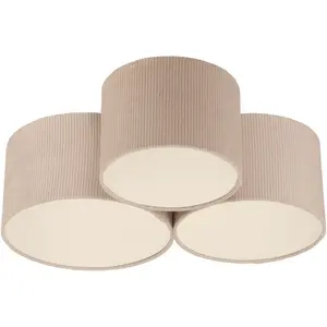 Потолочный светильник GREEN DURO E27, 1 шт., теплый белый, эксклюзив E27 Just Light, песочный