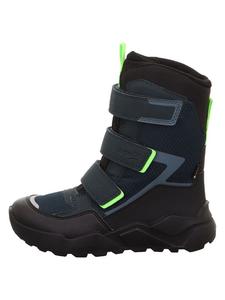 Кожаные зимние ботинки "Ракета" черного цвета superfit