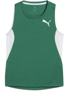 Спортивная футболка W CROSS THE LINE SingleT 3.0 зеленого цвета Puma