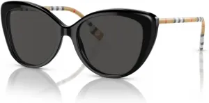 Солнцезащитные очки BURBERRY BE4407 «кошачий глаз» для женщин + комплект с бесплатным набором дизайнерских очков iWear, Black / Dark Grey