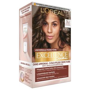 Краска для волос excellence creme universale nude-töne Loreal Paris, nr. 5u - hellbraun, количество 1 шт.
