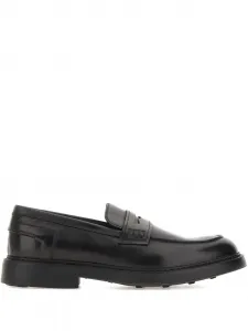 Кожаные лоферы пенни Doucal's, черный