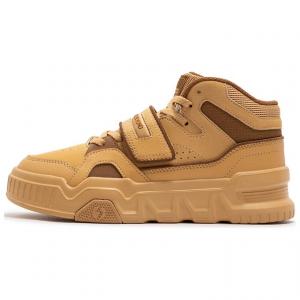 361° Нескользящие износостойкие высокие кроссовки женские желто-коричневые