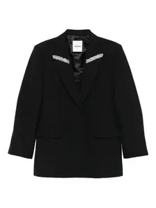 Пиджак с кристаллами Sandro, черный