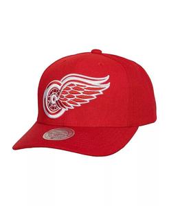 Мужская красная шапка Detroit Red Wings Team Ground Pro Adjustable Mitchell & Ness