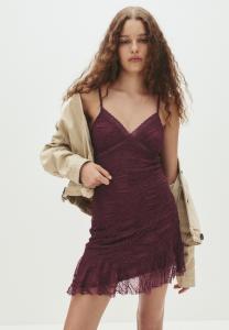 Платье PULL&BEAR Day dress, Bordeaux