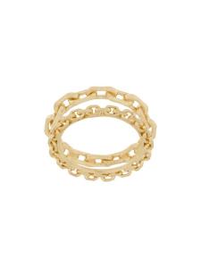 Позолоченное кольцо-цепочка Wouters & Hendrix, золотой