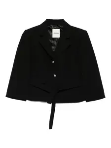 Жакет с поясом SANDRO, черный
