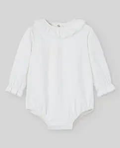 Детское боди из трикотажа коллекция Эссенсиал Paz Rodríguez, белый