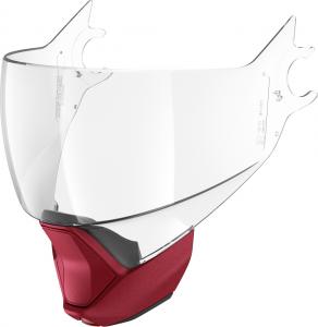 Комплект шторок для подбородка Shark evojet visor, Clear/Red Matt
