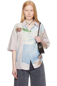 Рубашка с коротким рукавом Blue & Pink Beyond OUR LEGACY