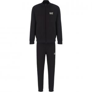 Футболка с принтом логотипом EMPORIO ARMANI, черная