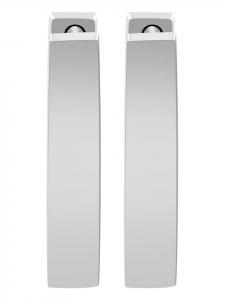 Adeliás Женские серьги - серьги-кольца на шарнирах из нержавеющей стали серебристого цвета