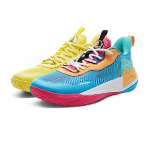 PEAK Баскетбольные кроссовки State Pole с низким верхом, противоскользящие, износостойкие, мужские, желто-синие, разные цвета