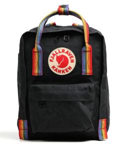 Мини-рюкзак Kånken Rainbow из винила Fjällräven, черный