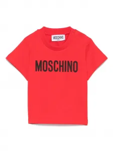 Футболка с логотипом Moschino Kids, красный