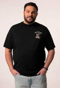 Футболка с принтом im 2erpack bauchfit halbarm Men Plus, Black