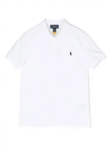 Рубашка поло Polo Pony с короткими рукавами Polo Ralph Lauren Kids, белый