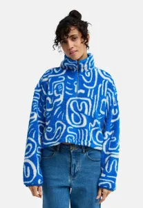 Праздничный укороченный флисовый джемпер Billabong, True Blue