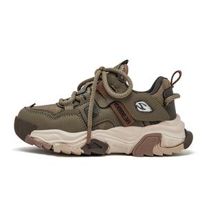 Детские кроссовки с низким верхом и противоскользящей подошвой для бега HOBIBEAR, коричневый