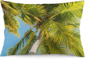MaSiledy Декоративные подушки для дивана с тропическими пальмами и морским пейзажем Pattern-3